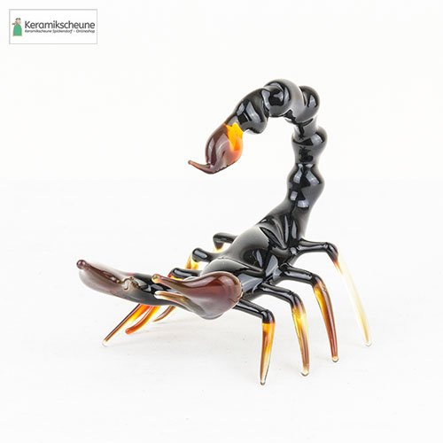 Glasfigur Skorpion in 2 Farben kaufen - Onlineshop Keramikscheune