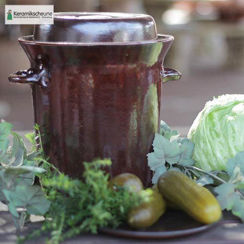 Standfester Gärtopf Kimchi 5L aus Steinzeug kaufen - Onlineshop