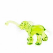 Glasfigur Elefant grün