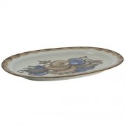 Platte oval mit Rand - Heyde Keramik Steinzeug